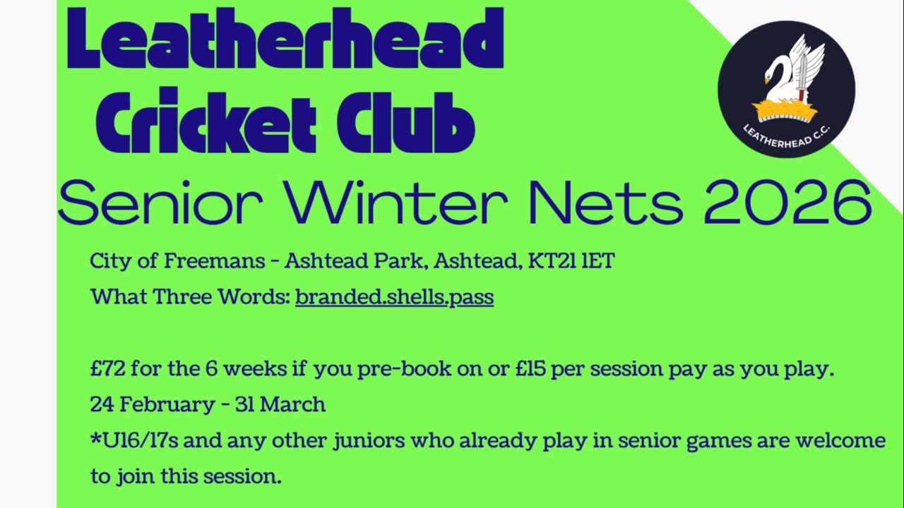2026 LCC Tuesday City of Freemans Winter nets Senior training U16/17 welcome
