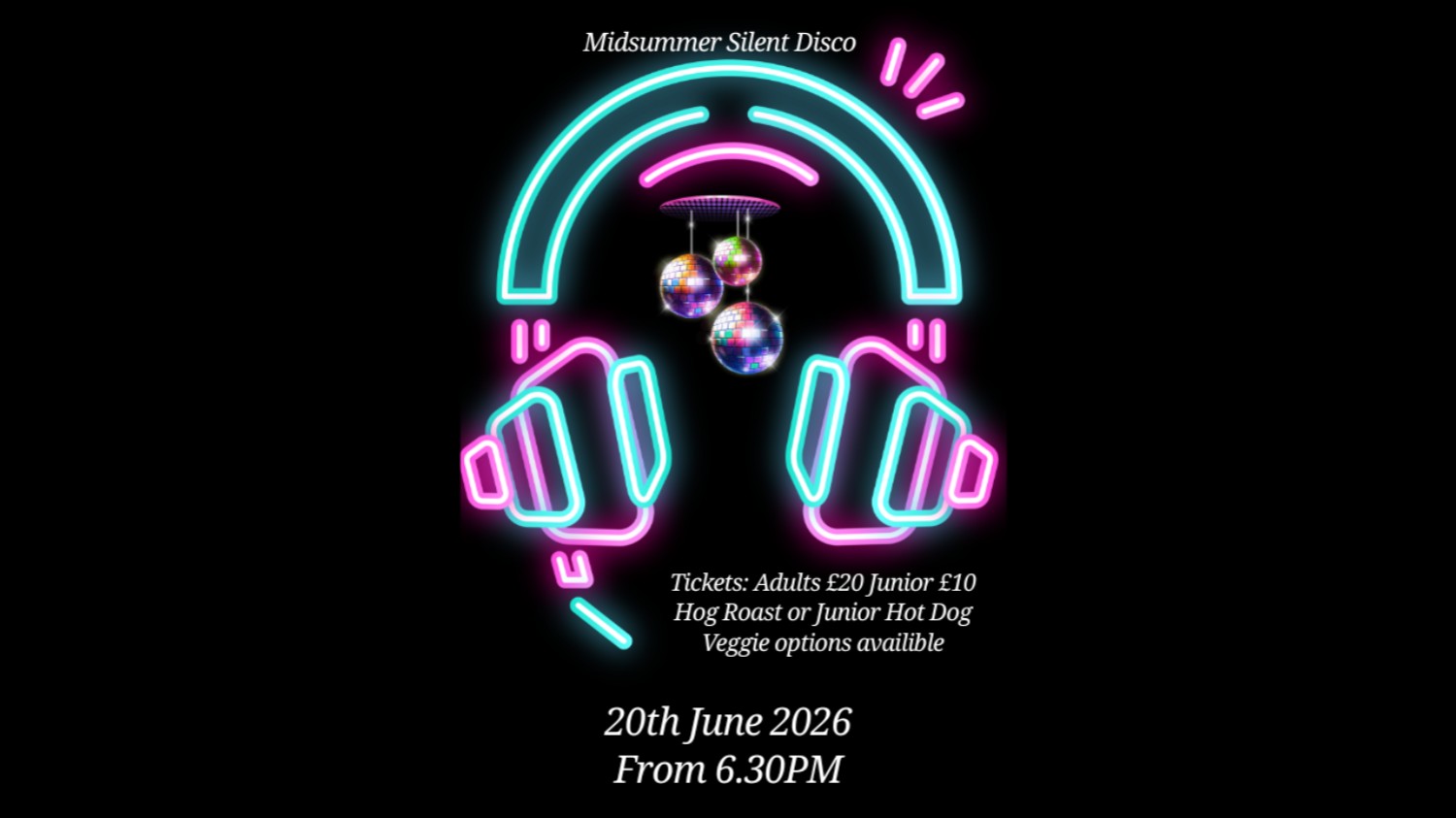 Midsummer Silent Disco – Saturday 20 June 2026