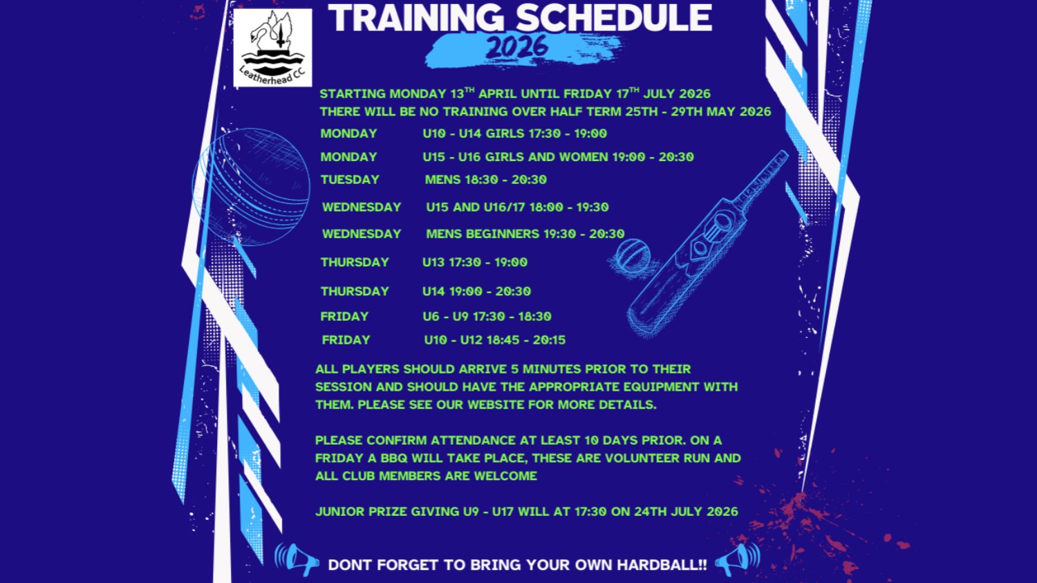 2026 Training Days