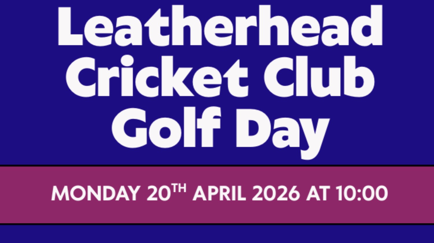 Leatherhead Cricket Club Golf Day
