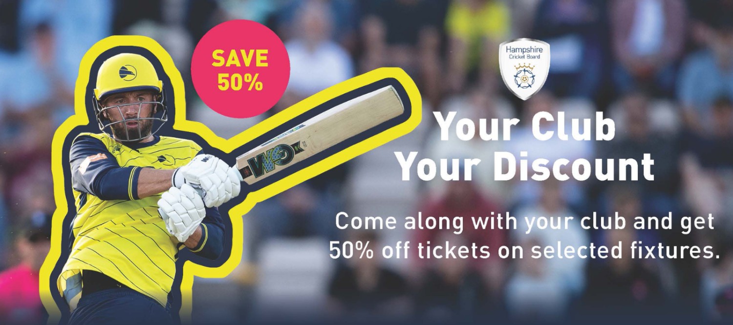 Get 50% off Hampshire Cricket Matches at the Utilita Bowl