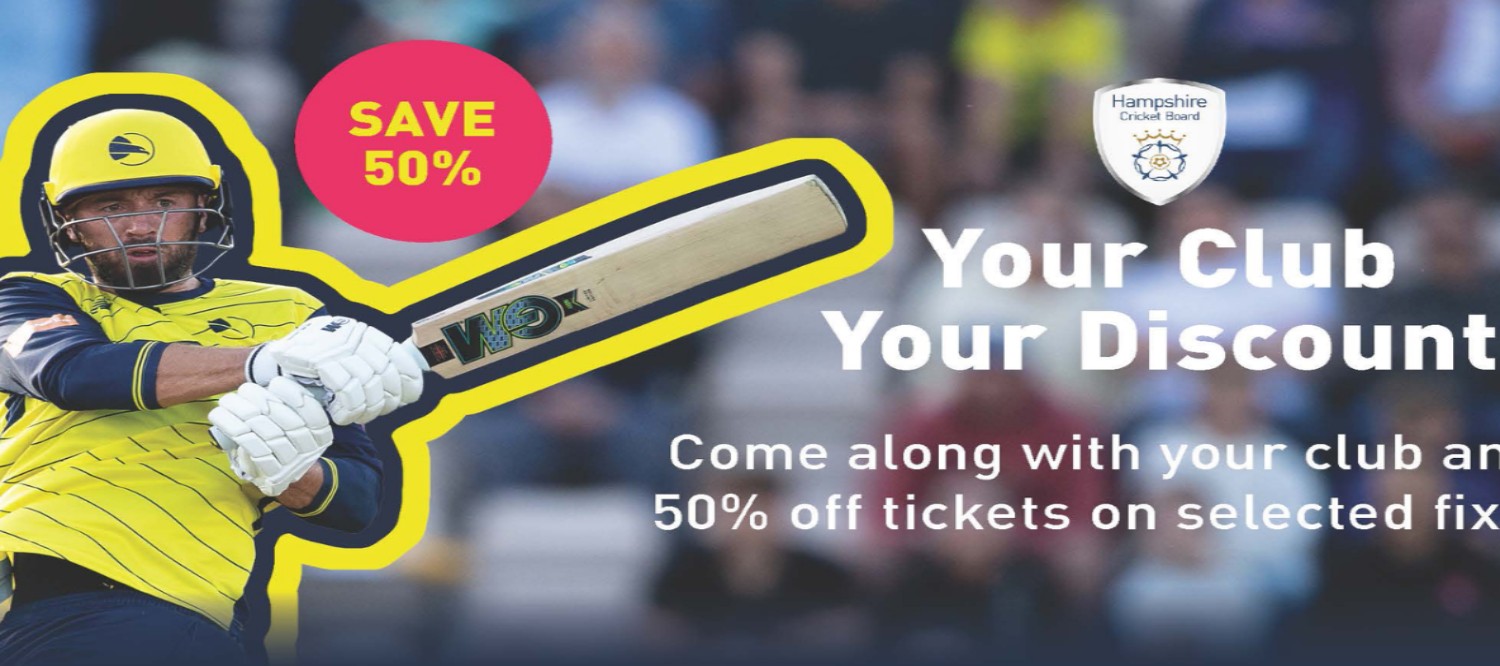 Get 50% off Hampshire Cricket Matches at the Utilita Bowl
