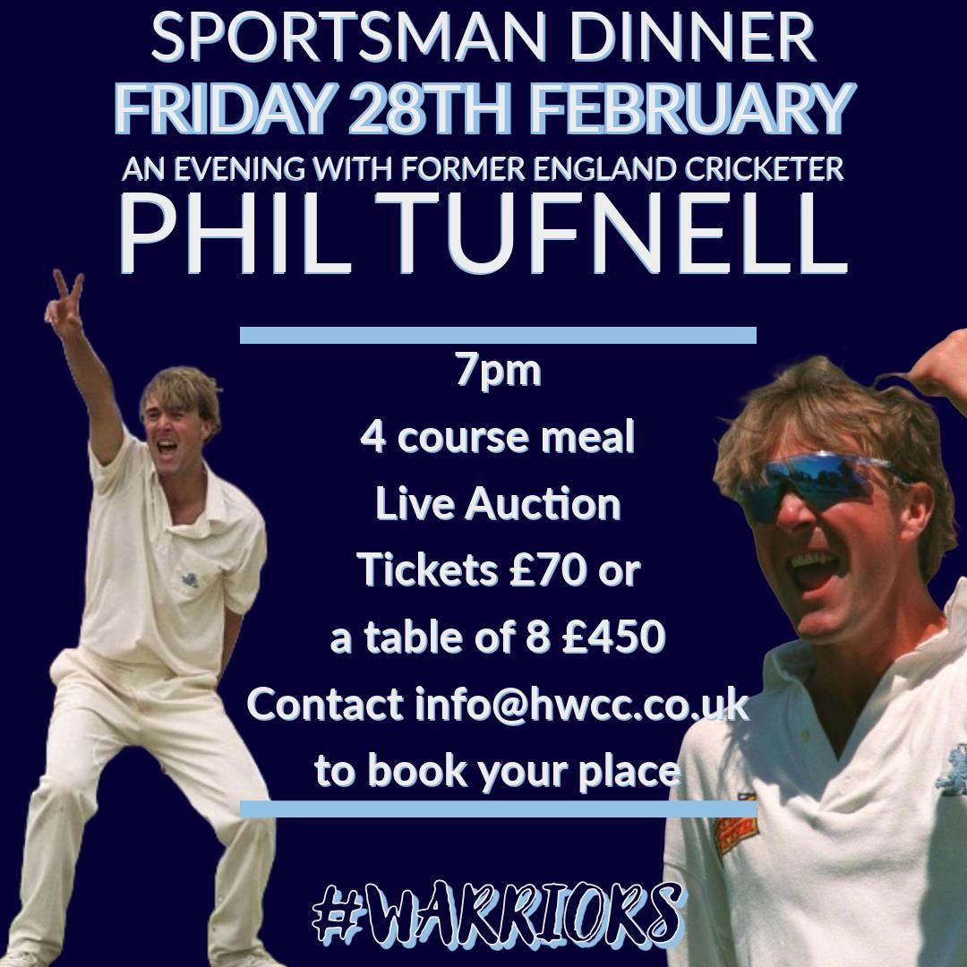 SOLD OUT! Phil Tufnell Sportsmans Dinner