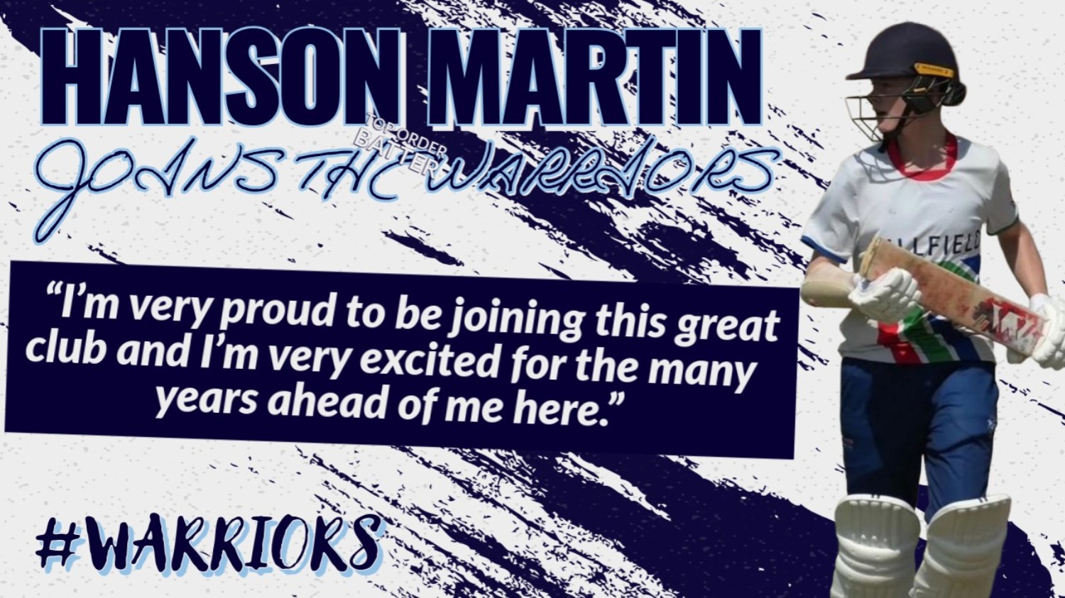 Hanson Martin joins the Warriors