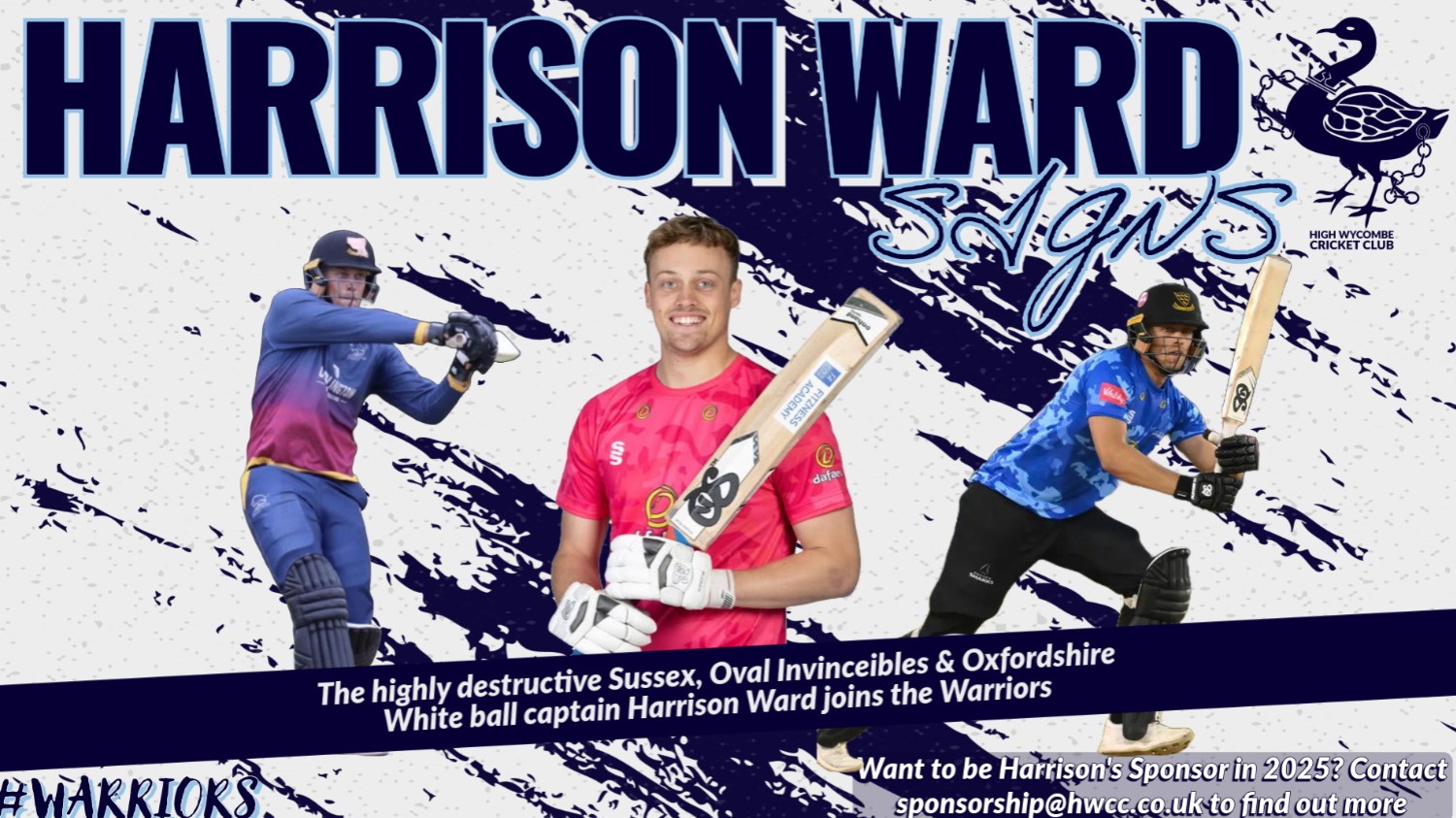 Harrison Ward signs for the Warriors