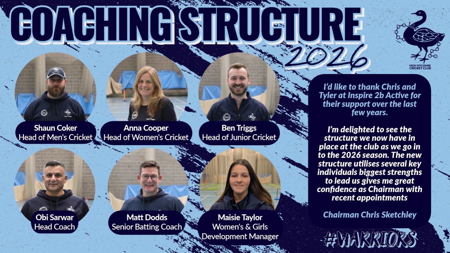 HWCC Announces 2026 Coaching Structure and Club Leadership