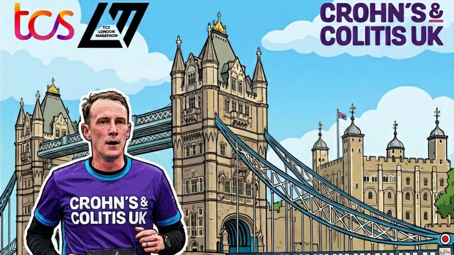 Good luck to our marathon man