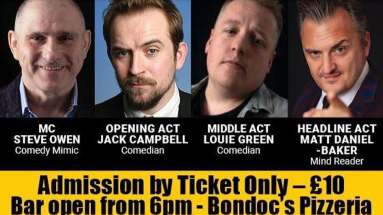 Only a handful of tickets left for our comedy night