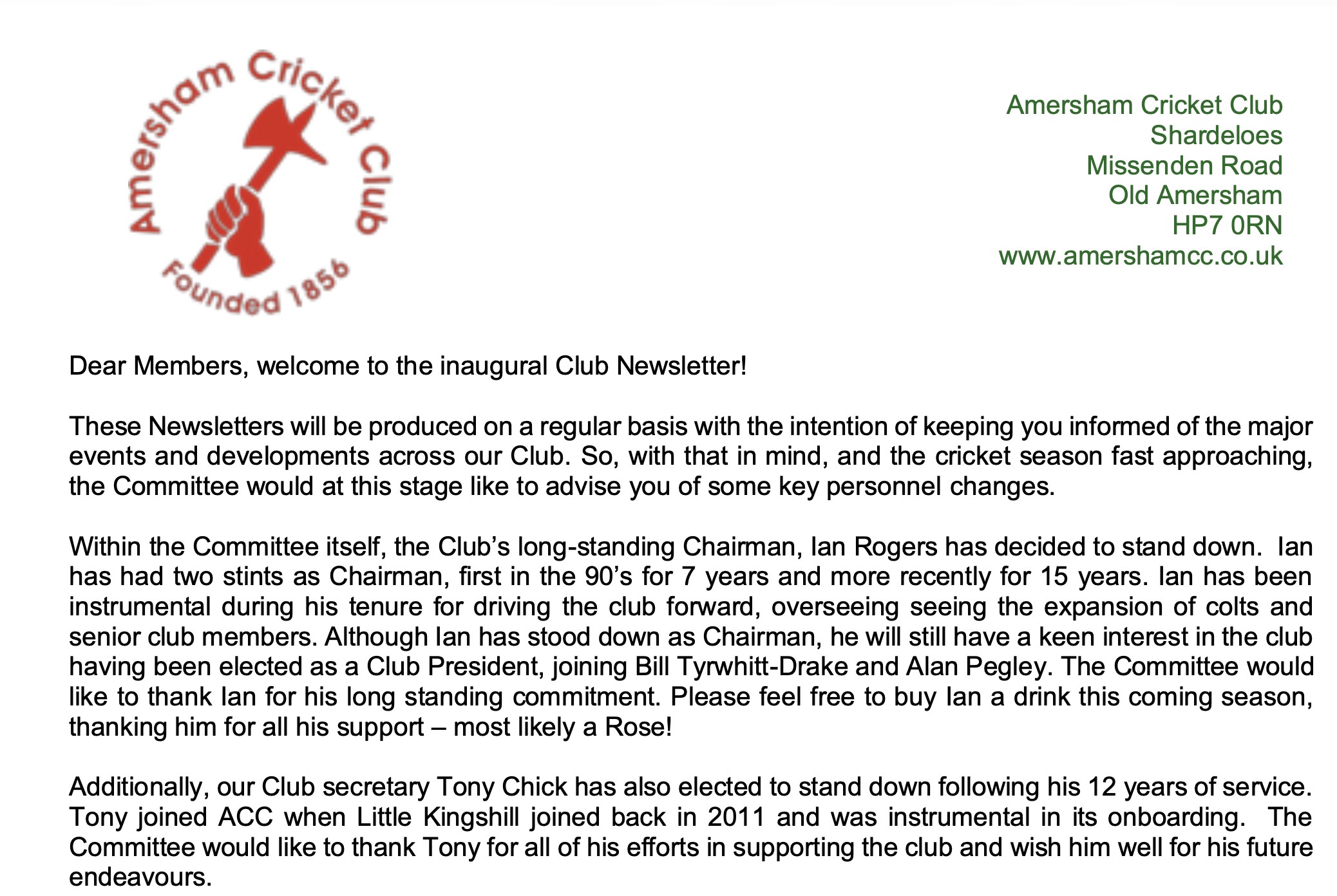 February 26 Newsletter
