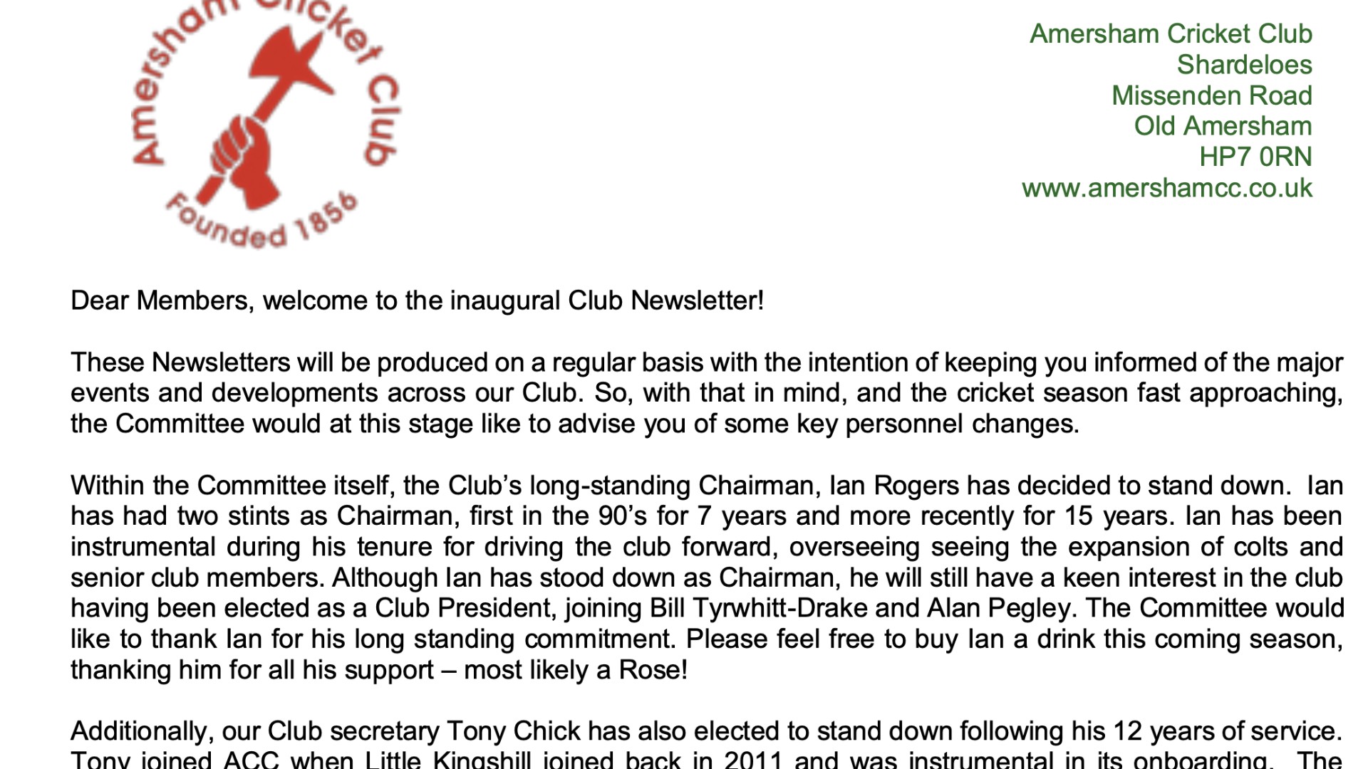 February 26 Newsletter
